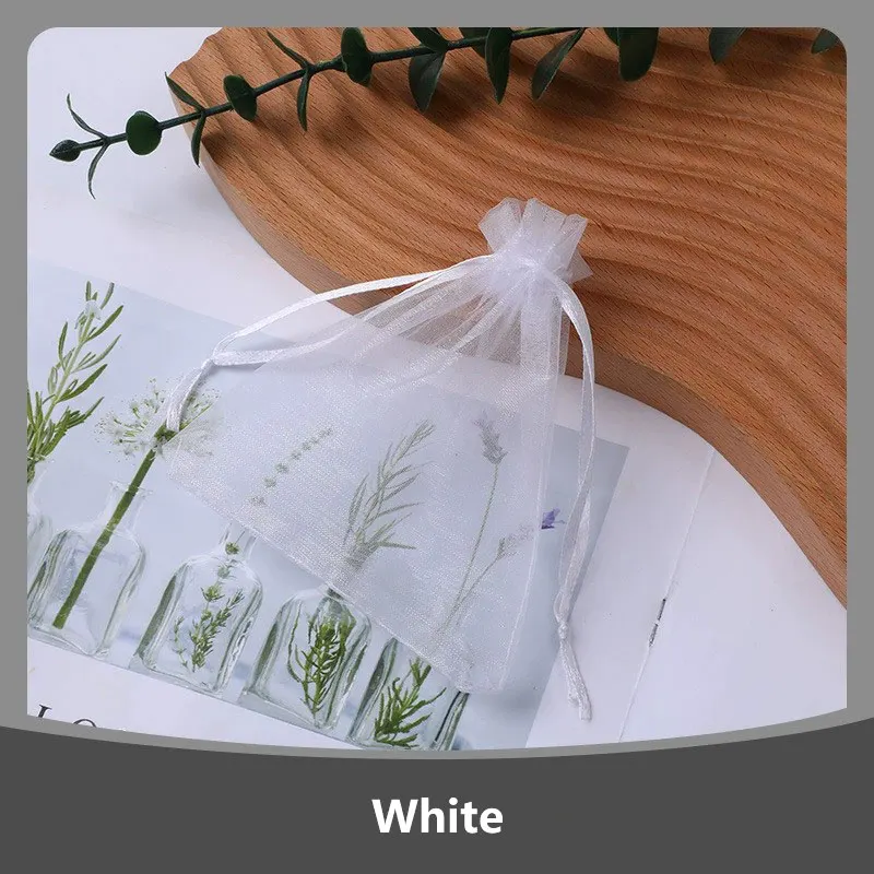 100Pcs/lot 7x9 9x12 10x15 13x18CM Organza Bags Jewelry Bag Wedding Party Decoration Drawable Bags Gift Pouches Jewelry Packaging - Image 2