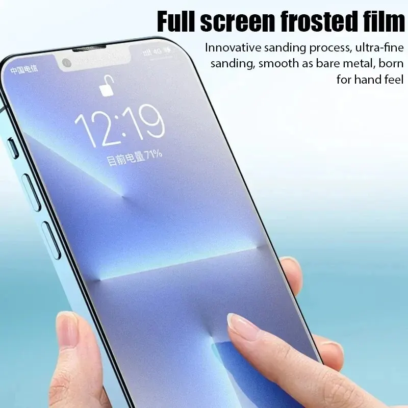 1/2Pcs Matte Tempered Glass For iPhone 15 14 12 11 13 Pro Max Frosted Screen Protectors For iPhone 11 12 13 14 15 Plus Glass Fil - Image 2