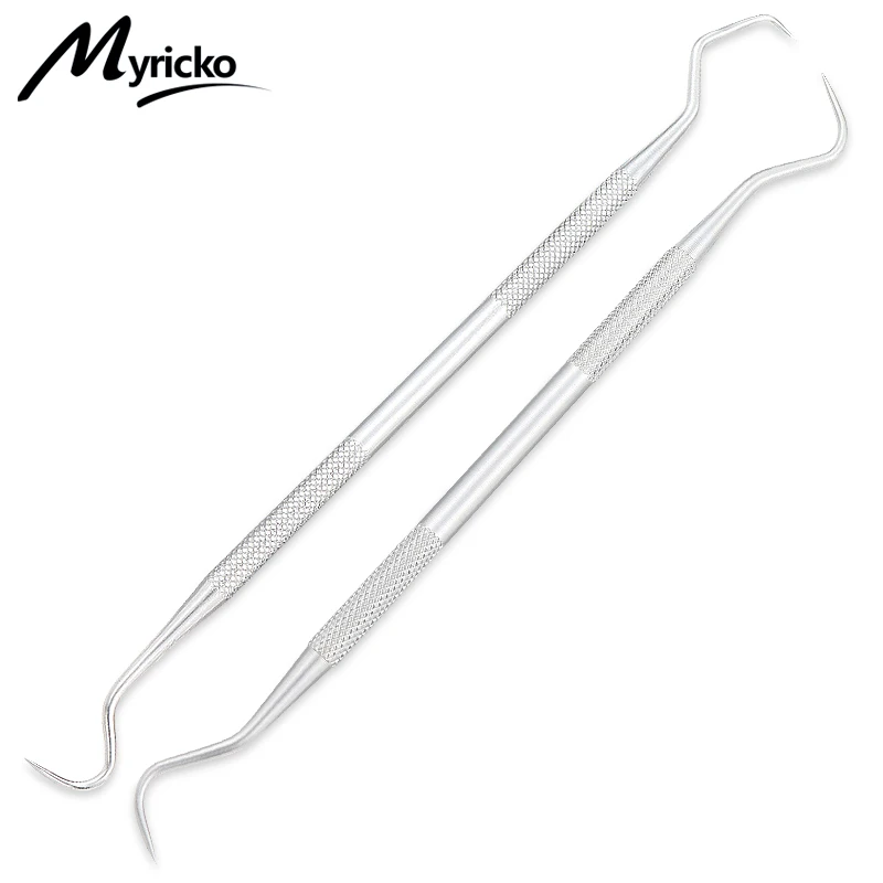 Dental Mirror Stainless Steel Dental Instrument Dentist Tool Set Probe Tooth Care Kit Tweezer Hoe Sickle Scaler - Image 2