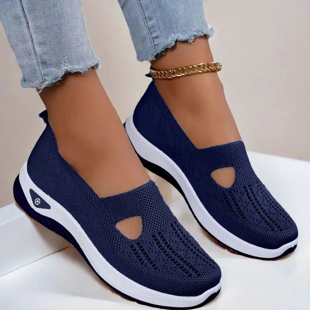 Comfortable Summer Shoes for Elderly Women Breathable Anti Slip Soft Sole Casual Walking Shoes Middle Aged Ladies Flat Sandals - Image 5