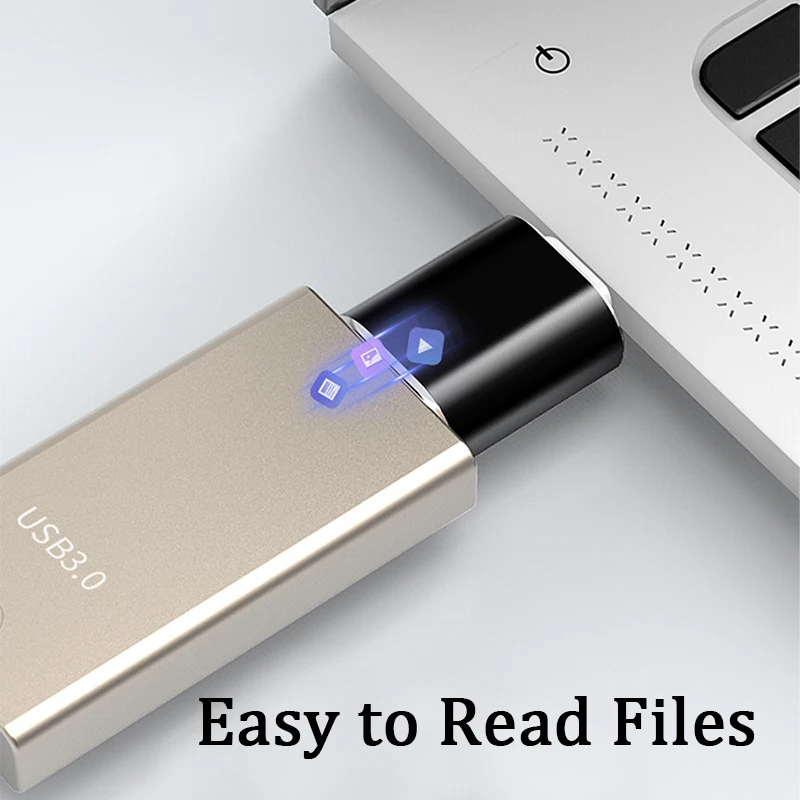 Type C To USB 3.0 Adapter Metal Charging Stable Data Transmission File Reading Light for Iphone Macbook Xiaomi Samsung Connector - Image 3
