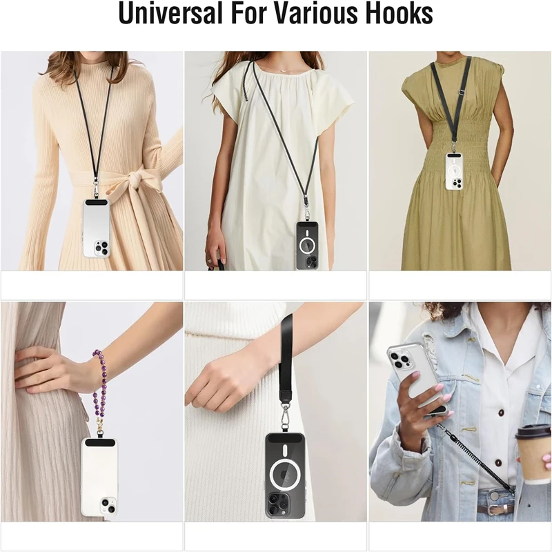Universal Mobile Phone Lanyard Straps Gasket Anti-lost Nylon Detachable Phone Hanging Cord Patch Replacement Sling Tether Pad - Image 6