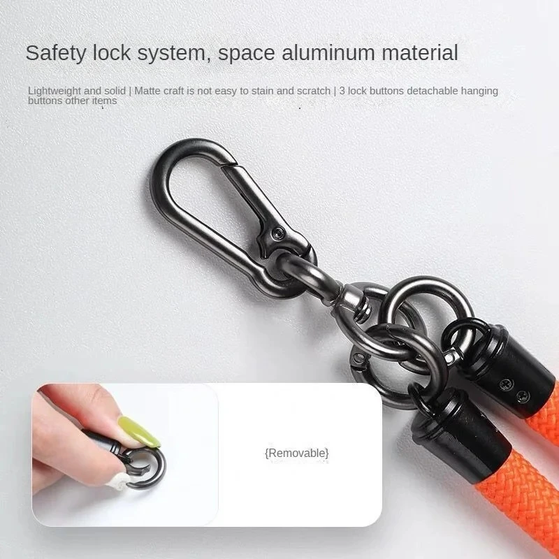 8MMx120CM Bold Long Mobile Phone Lanyard Universal Crossbody Hanging Shoulder Strap Detachable Neck Cord Anti-Lost Lanyard - Image 6