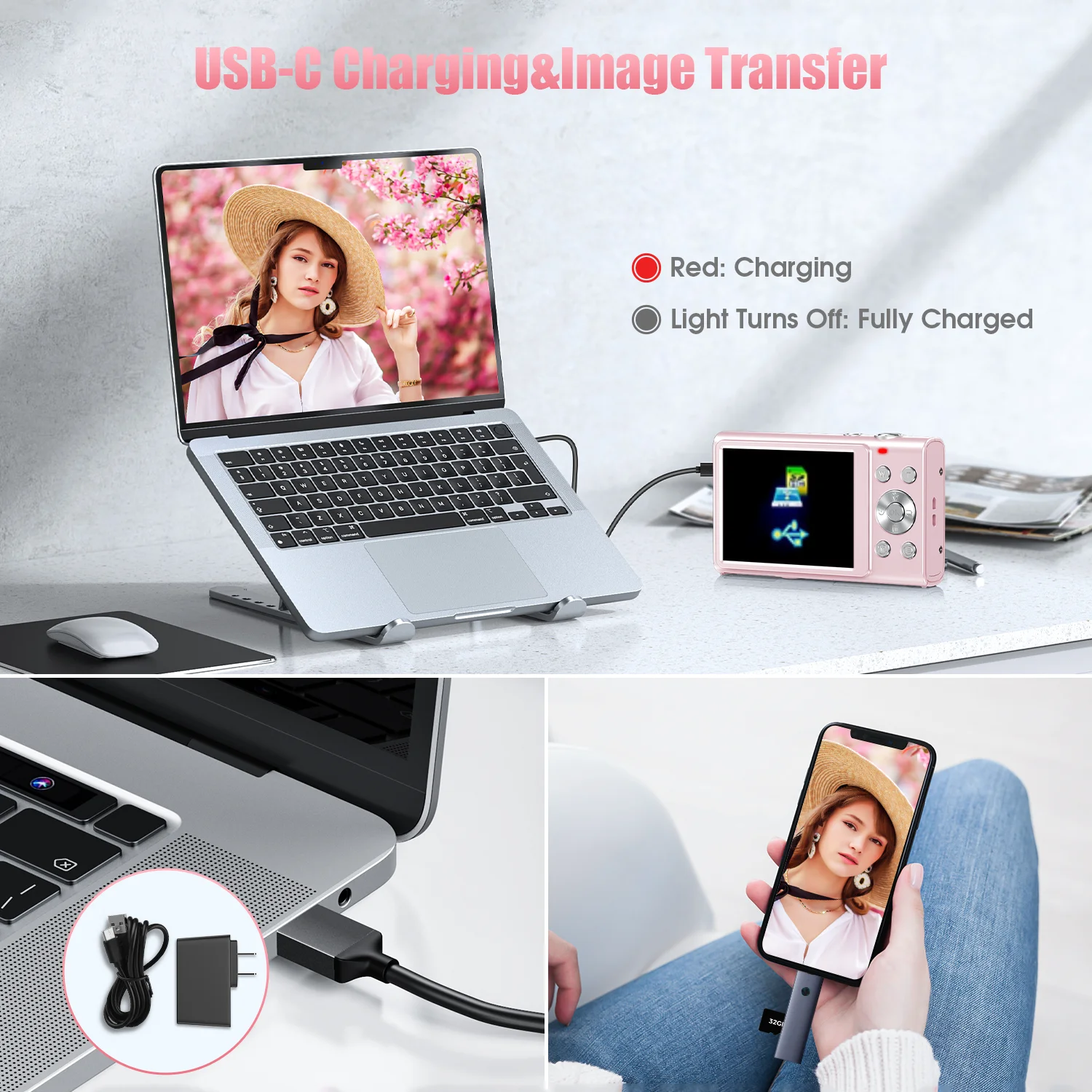 4K Digital Camera Autofocus Vlogging Camera HD 48MP with 2.8" Large Screen Camcorder Camera for Photography for Kid Adult - Image 3