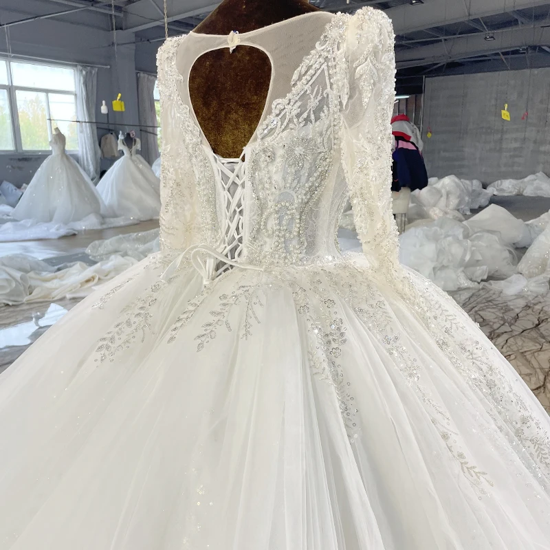 Gorgeous Wedding Dress Wedding Organza Ball Gown Square Collar Wedding Suits For Women Beading Crystal MN97 Vestido De Novia - Image 6