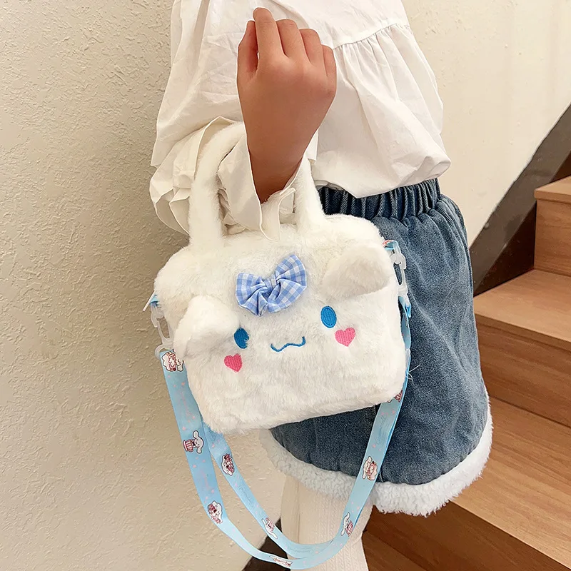 Sanrio Bag Kawaii Kuromi Cinnamoroll My Melody Cartoon Anime Plush Handbag Cosmetic Bag Travel Storage Bag Women Girl Gifts - Image 2
