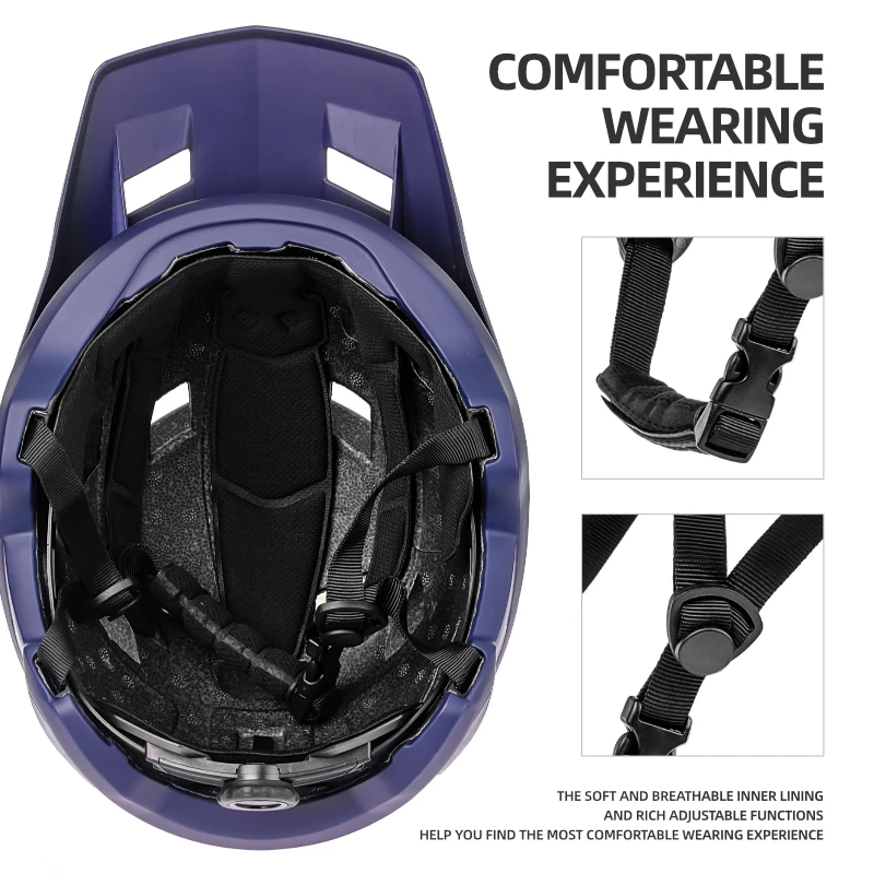 BATFOX Bike Helmet men's bicycle helmet MTB casco bicicleta Mountain bike casco ciclismo hombre Matte black cycling helmets - Image 3