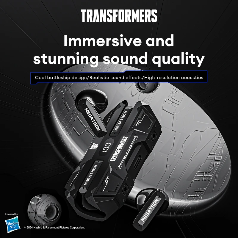 Choice TRANSFORMERS TF-T51 Bluetooth 5.4 TWS Earphones Low Latency Gaming Earbuds Long Endurance HiFi Music Headphones With mic - Image 4