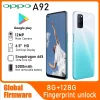 OPPO A92 LTE GSM Unlocked 6.5″ 12MP Quadruple camera (Dual SIM)((Snapdragon 665)(Black/Purple/Blue Global) 5000mAh used phone