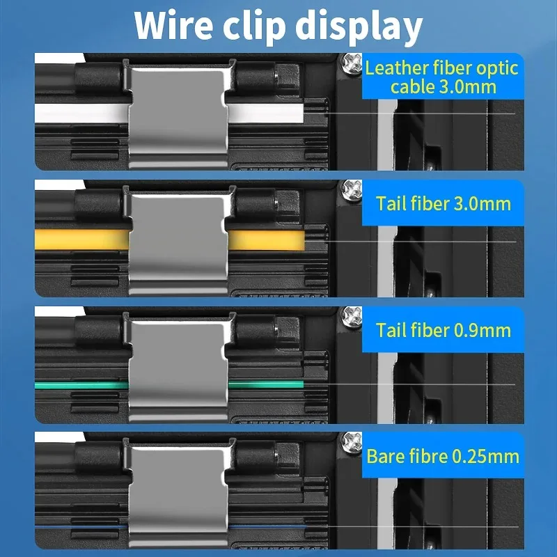 High Precision Fiber Cleaver Black S-6C Optical Fiber Cable Cutting Knife FTTT Fiber Optic Knife Tools Cutter 16 Surface Blade - Image 5