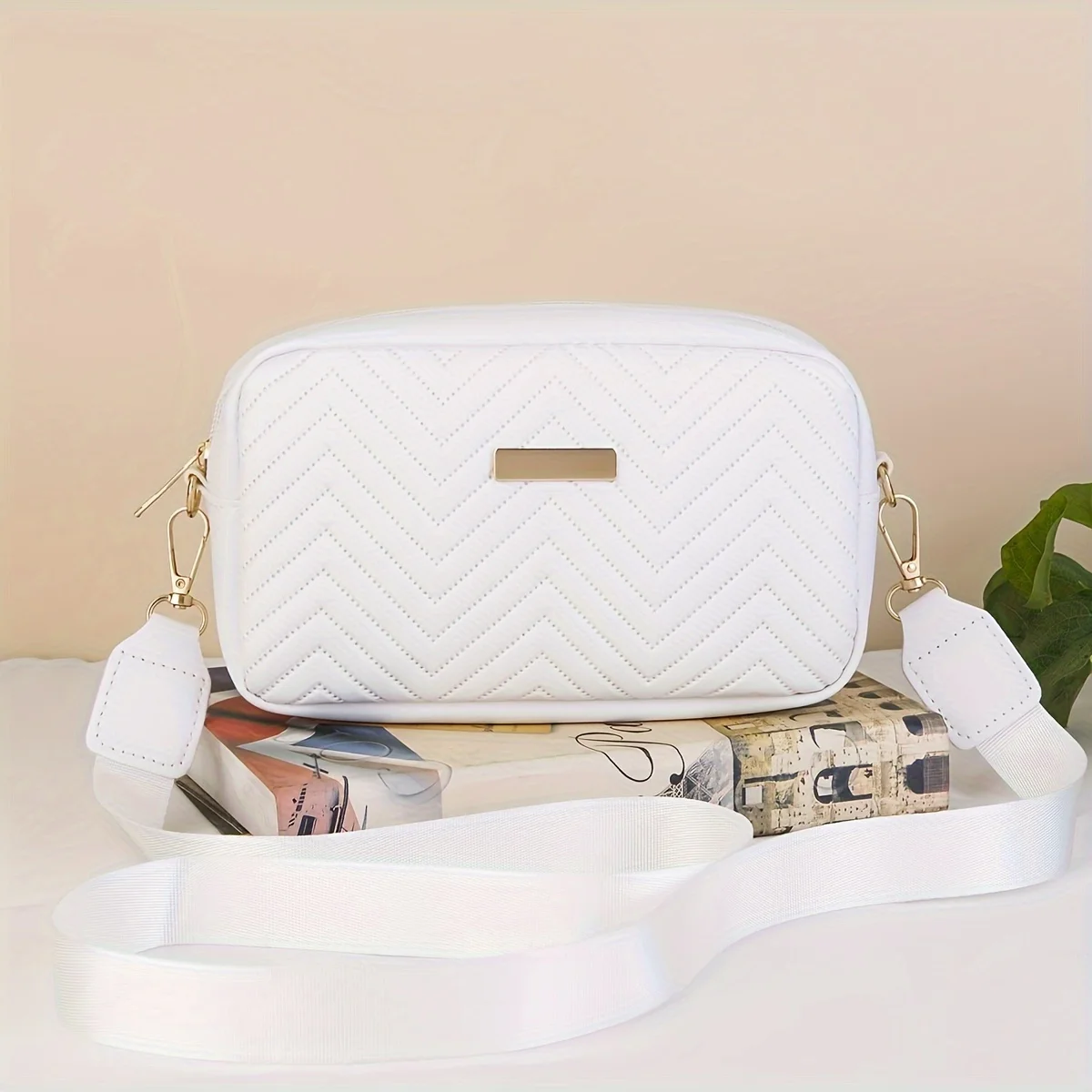 Minimalist Mini Fashionable Quilted Crossbody Bag Wallet, Trendy PU Shoulder Bag, WOMEN'S Casual Handbag and Mobile Phone Wallet - Image 5