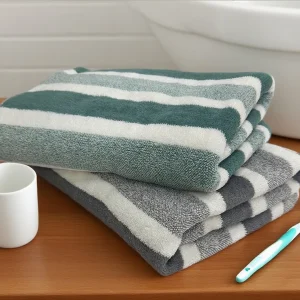 1-pack thick bath towel, strong water absorption and quick drying, non shedding, durable – very suitable for families, beaches,