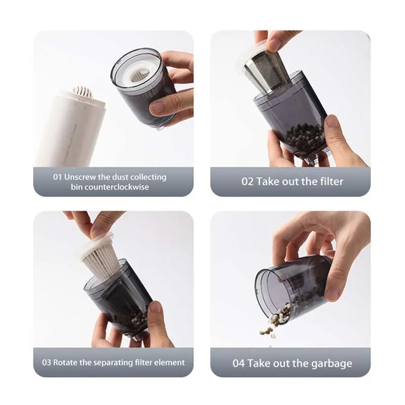 Xiaomi Mijia Electric Vacuum Cleaner Type-C Rechargeable Mini Wireless Portable Cars Household Light Dust Mite Removers Powerful - Image 6
