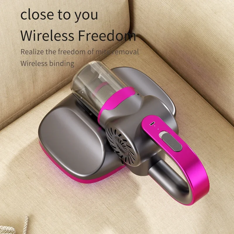 5 in 1 Wireless Handheld Vacuum Cleaner Mite Remover for Home Bed Mattress Sofa Carpet Deep Robot Mite Cleaning Machine - Image 3