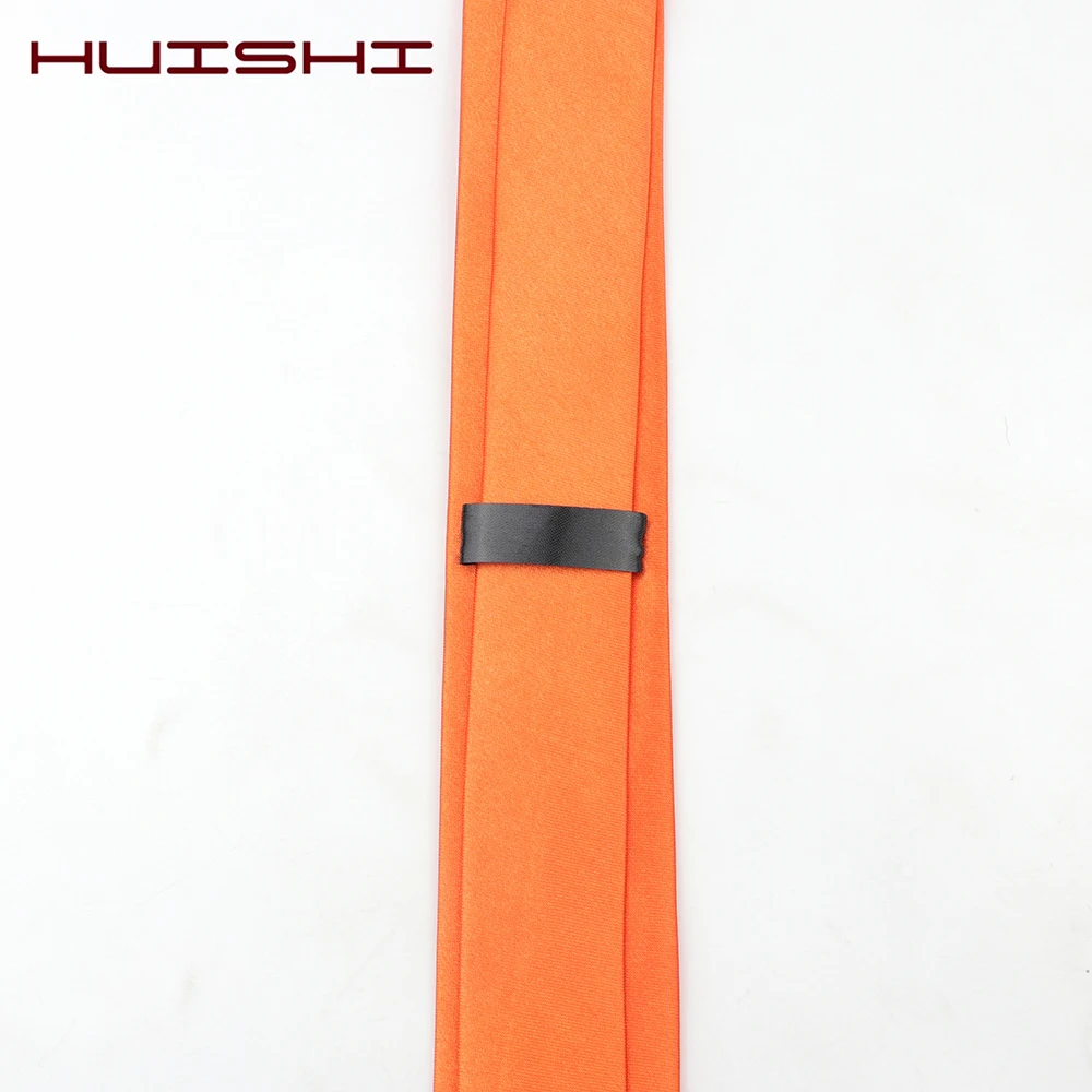HUISHI Tie for Men 38 Solid Colors Slim Necktie Polyester Narrow Cravat Red Blue Formal Party Ties Fashion Daily Shirt Accessory - Image 4