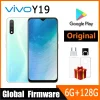 VIVO Y19 Smartphone 4G Global firmware LTE 6GB 128GB MTK6765 Octa Core 13.0MP Fingerprint 5000mAh Android 9.0 Used Phone