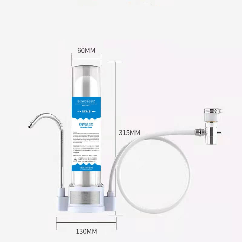 Water purifier household direct drinking tap filter tap water transparent water filter ceramic cartridge - Image 5