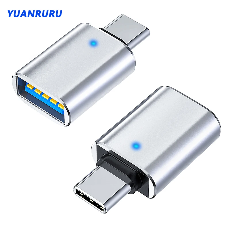 Type C To USB 3.0 Adapter Metal Charging Stable Data Transmission File Reading Light for Iphone Macbook Xiaomi Samsung Connector - Image 2