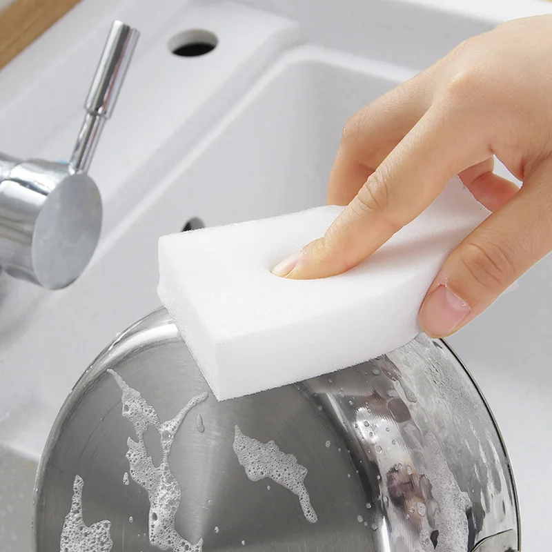 50pcs White Magic Melamine Sponge Eraser Kitchen Office Bathroom Clean Accessory/Dish Cleaning Nano 100*70*30mm - Image 3