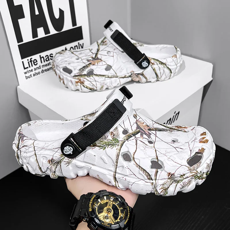Men Shoes Slippers Men Garden Flat Sandals Platform Sandals Man Summer Sandals 2024 Male Sneakers Outdoor Flip Flops Home Clogs - Image 3