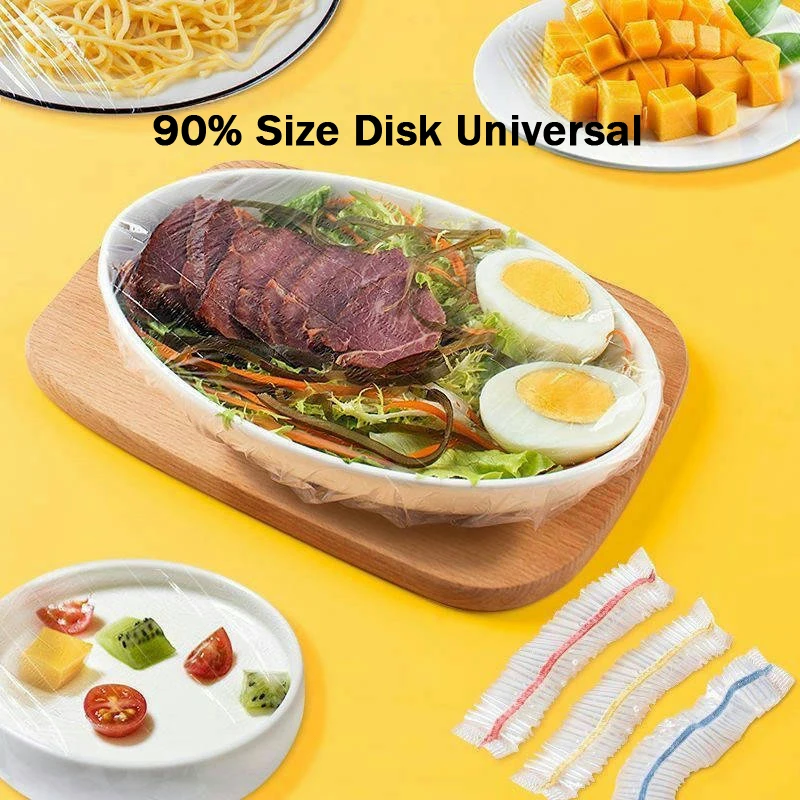 Plastic Food Cover Bags Food Grade Fresh-keeping Transparent Packaging Bag Reusable Wrap Kitchen Disposable Colorful Cling Film - Image 2