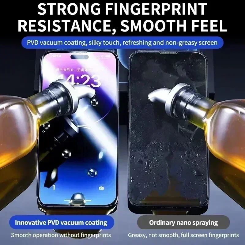 Oleophobic Coating Dust Free Easy Installation Screen Protector For iPhone 14 11 13 12 15 16 Pro Max Mini XS XR 15 16 Plus Glass - Image 5