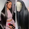 200 Density 13×4 13×6 Full Frontal 360 HD Transparent Lace 40 46 Inch Long Straight 5×5 Closure Human Hair Pre plucked Wigs