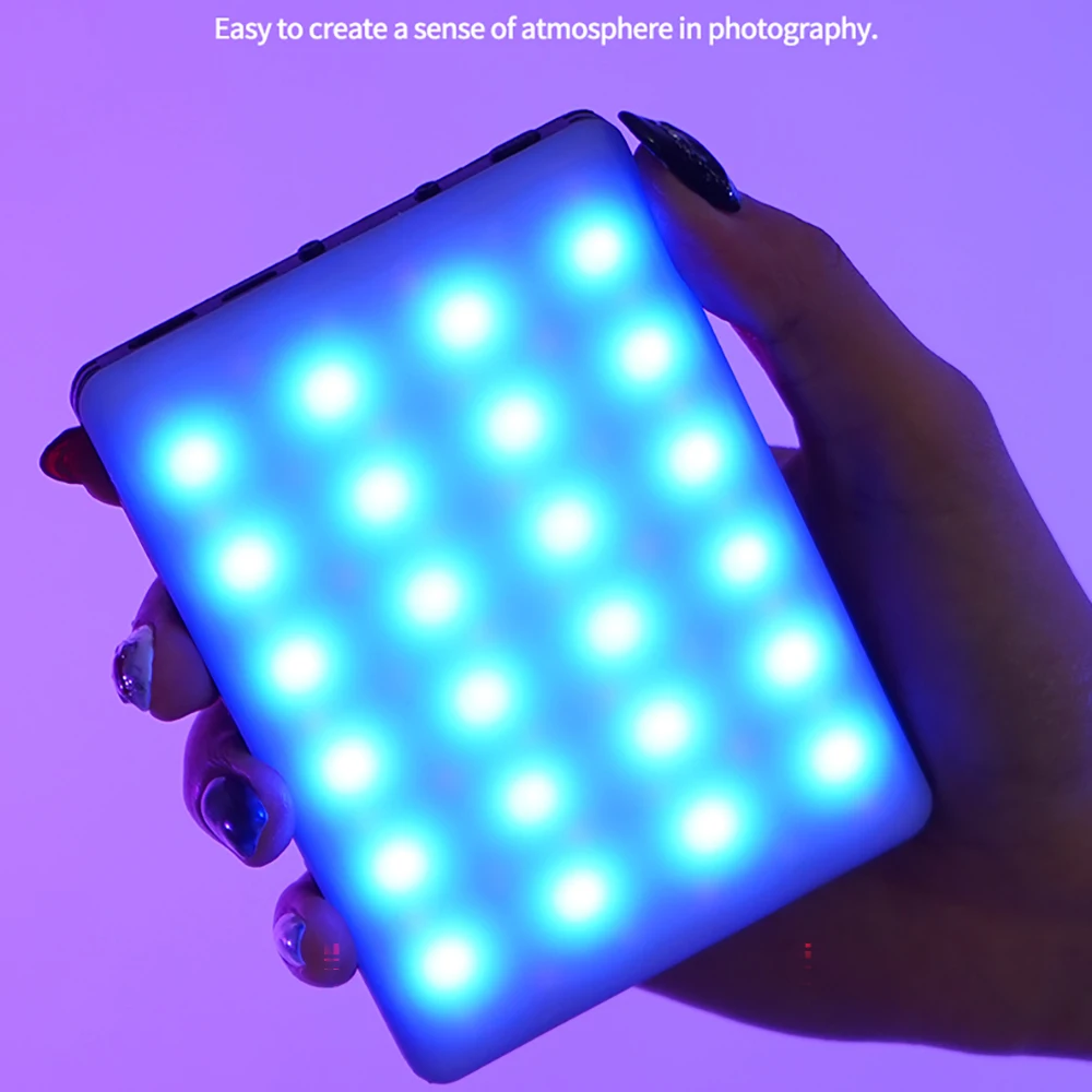 Mini Fill Light RGB LED Straight Pocket Video Photography Lighting Pocket Live Vlog Clip for Phone iPhone iPad Laptop Camera - Image 4