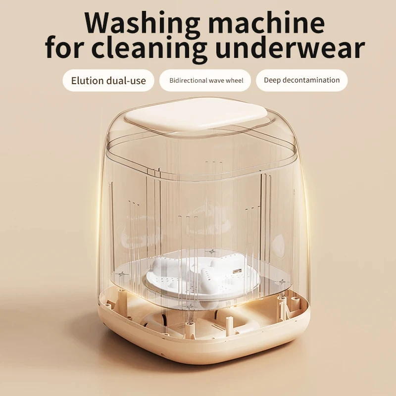 Small Washing Machine for Underwear Children's Clothes mini Washer fully automatic Portable Washing Machine with Spin Dryer 220V - Image 3