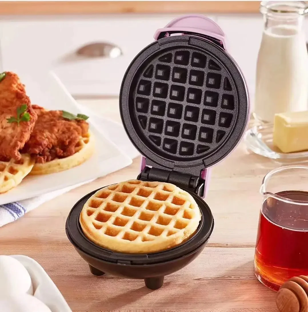 Sandwich Cake Baking Tray, Household Breakfast Electric Baking Pan, Fully Automatic Multifunctional Mini Waffle Biscuit Machine - Image 2
