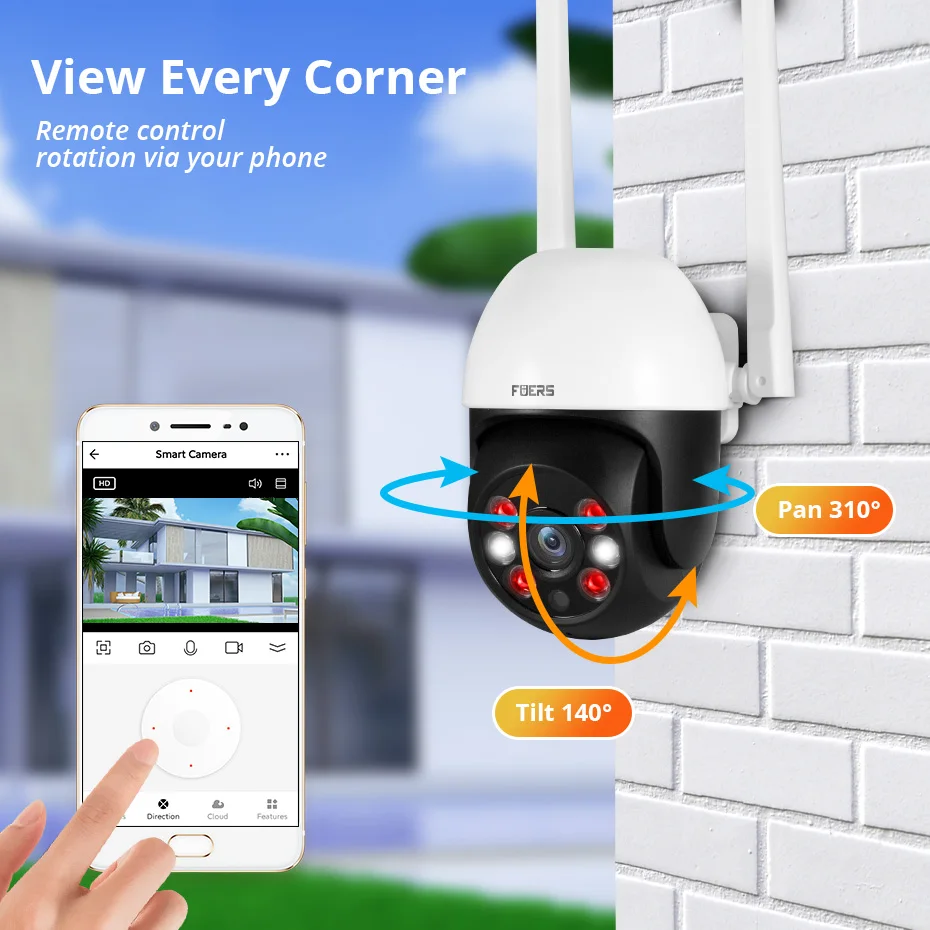 Fuers 8MP 4K IP Camera Tuya Smart Outdoor Home Security Auto Tracking AI Human Detection Camera WIFI CCTV Surveillance Camera - Image 6