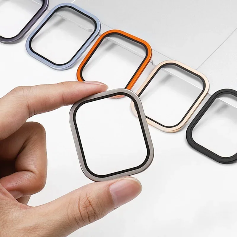 Tempered Glass for Apple Watch Ultra 49mm Titanium Metal Frame Anti-Scratch film for Series Ultra 2 Screen Protector Accessories - Image 4