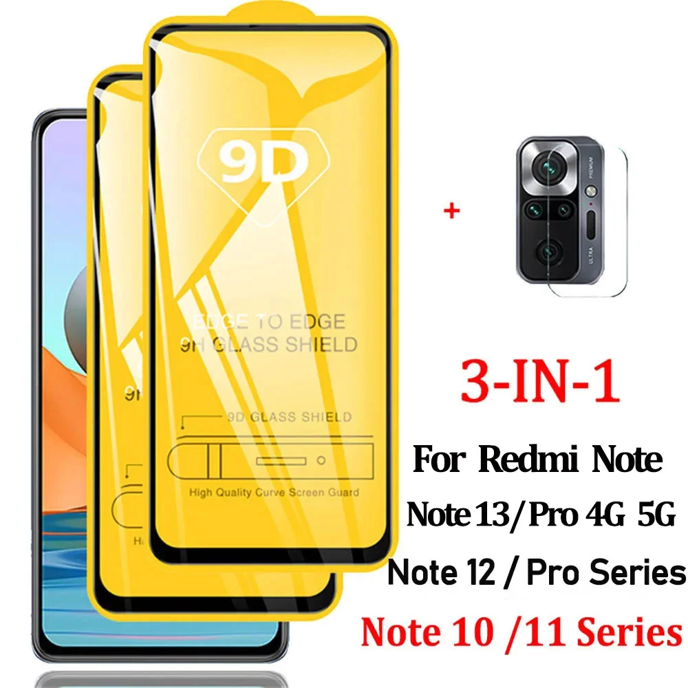 Redmi Note12 Pro Glass,Redmi-Note 13 12 11 10 S Glass For Xiaomi 11T 12T Pro 13T Redmi Note 10s 11 Tempered Glass Redmi Note 10 11S 10S Protective Film redmi note 12s Screen Protector Redmi Note 12 Pro Plus 5G Glass