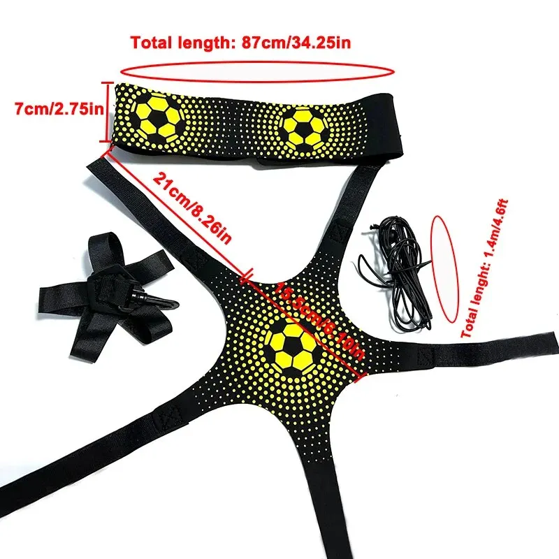 Football Kick Throw Solo Practice Adjustable Waist Belt Soccer Ball Control Training Equipment Children Training Elastic Belt - Image 2