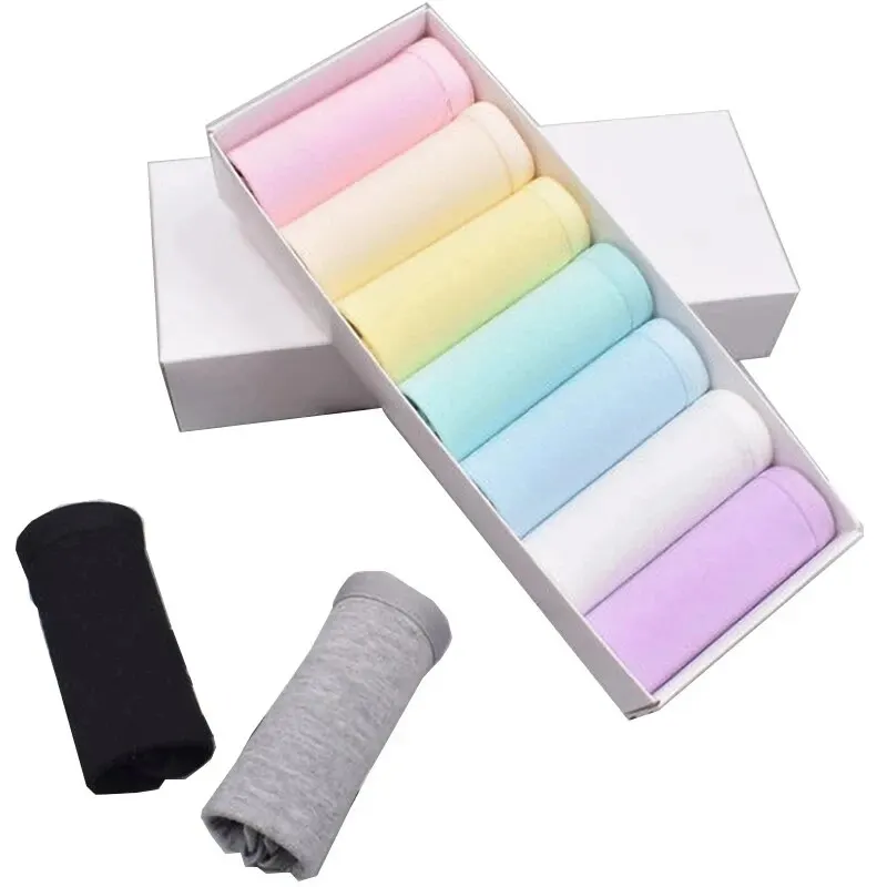 7Pcs Panties for Women Cotton Underwear Plus Size Sexy Briefs Girls Breathable Soft Lingerie Female Cute Solid Color Underpants - Image 3