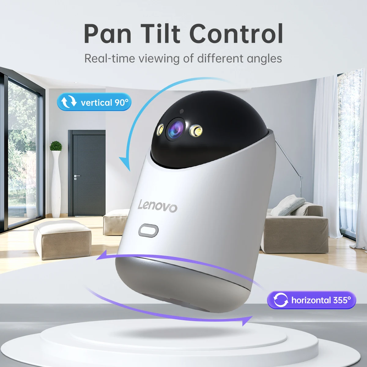 Lenovo 5MP WiFi Camera Smart Home Indoor IP Camera Full Color Night Auto Tracking Security CCTV Surveillance Baby Monitor - Image 5