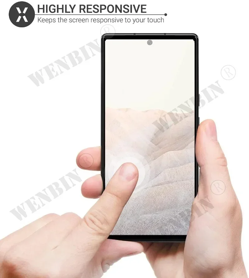 3 Pcs Tempered Glass For Google Pixel 10 9 8 7 6 Pro XL 7A 5A 3 XL Curved Full Cover Screen Protector - Image 4