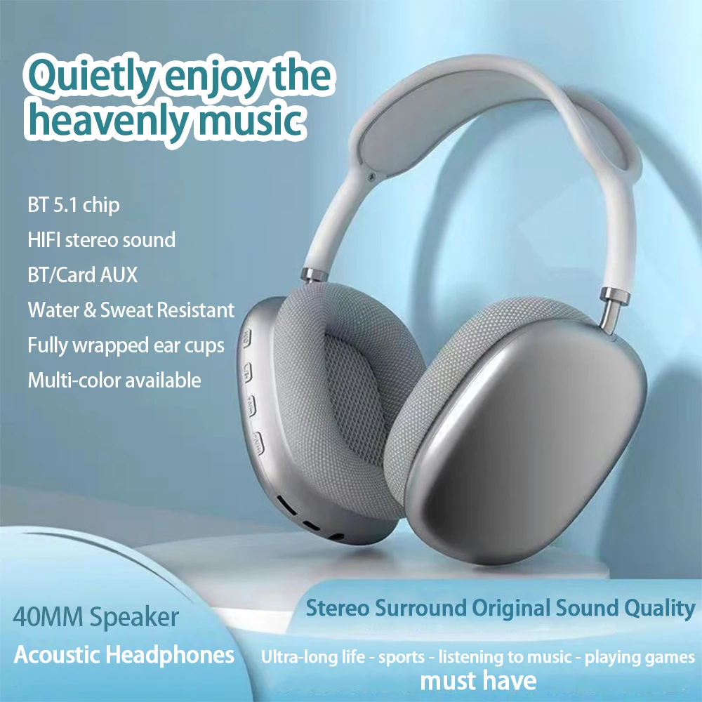 P9 Wireless Bluetooth Headset Outdoor Sports Gaming Wireless Headphones with Mic Noise Cancelling Earbuds Bluetooth Earphones - Image 4
