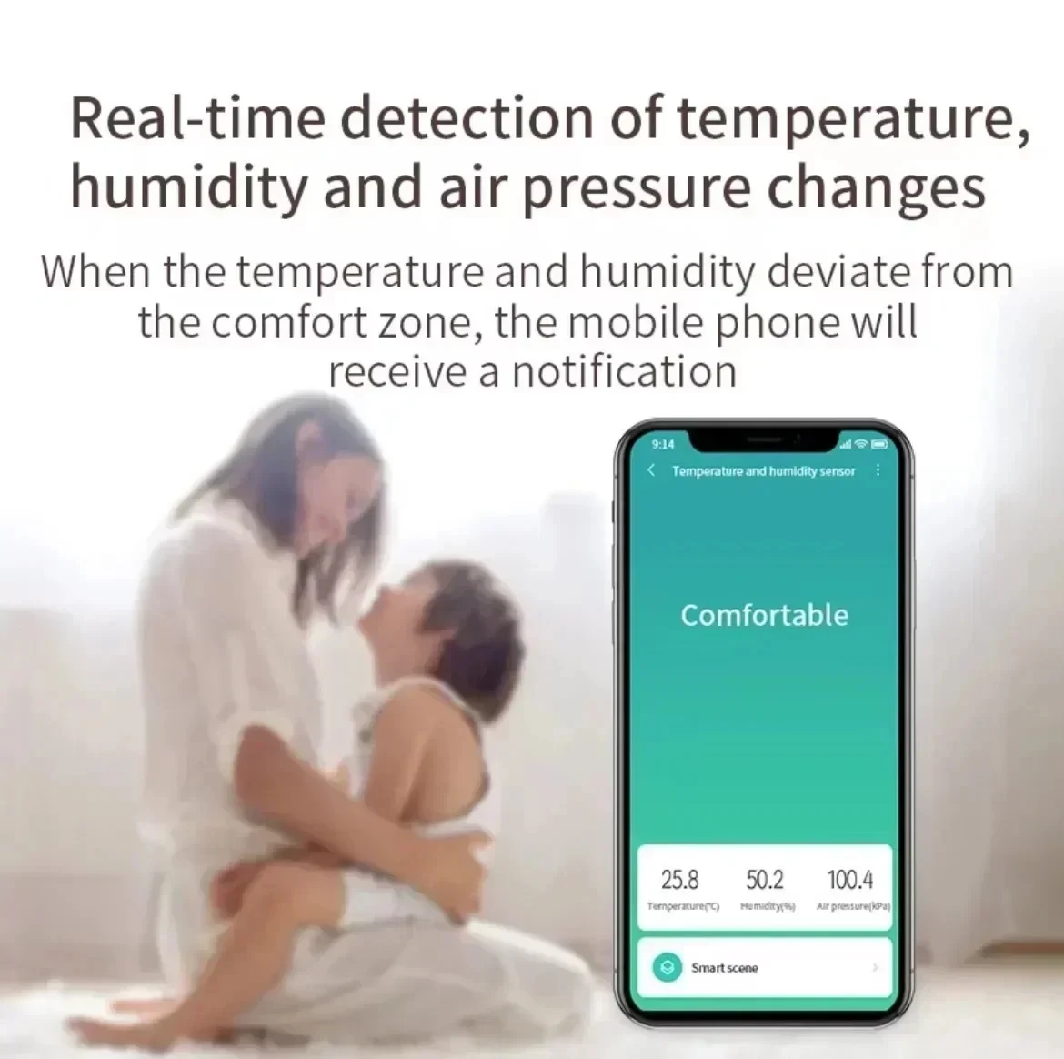 Global version Aqara Temperature Humidity Sensor Smart Air Pressure Sensor Zigbee Smart home For Xiaomi APP Mi home Homekit APP - Image 3