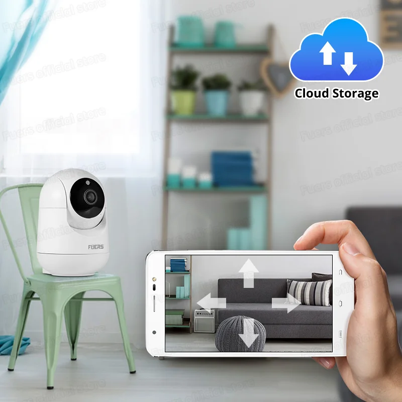FUERS 4K 8MP WiFi IP Camera With Adjustable Bracket Tuya Smart Home Security Wireless Surveillance Camera Baby Monitor Mini Cam - Image 5