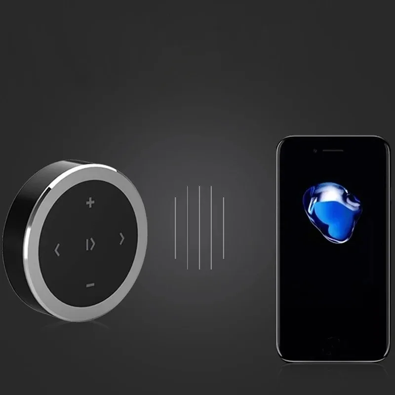 kebidu Steering Wheel Music Player Wireless Bluetooth Remote Control Media Button Multimedia for Android IOS Smartphone Car Kit - Image 4