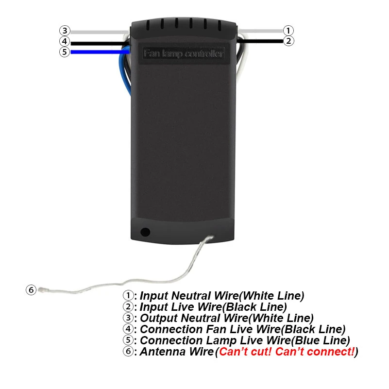 New Universal Ceiling Fan Lamp Remote Control Kit AC 110-240V Timing Control Switch Adjusted Wind Speed Transmitter Receiver - Image 4