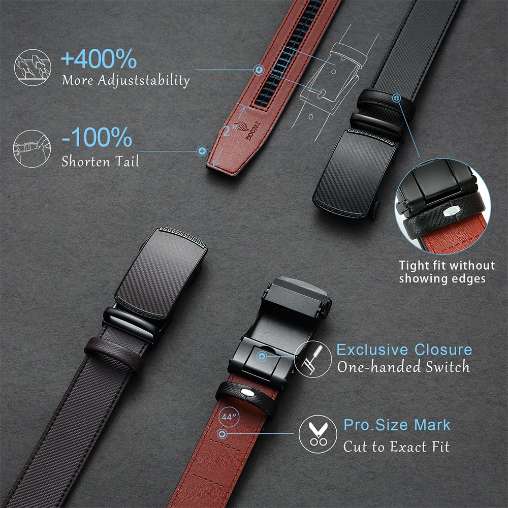 Men Belts Leather Waist Strap Male Automatic Buckle Waistband Mens High Quality Girdle Belts for Women Men Gifts 105 115 125cm - Image 5