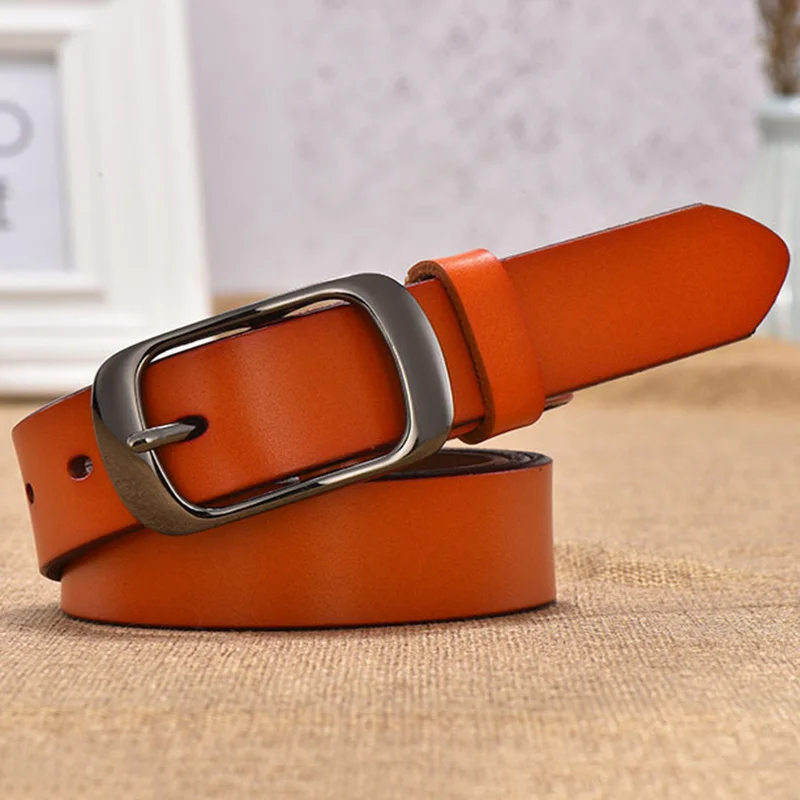 Women's strap casual all-match Women brief genuine leather belt women strap pure color belts Top quality jeans belt WH001 - Image 5
