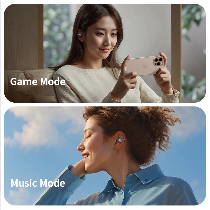 New Sport Earclip Wireless Headphone Bluetooth Earphone audífonos bluetooth inalámbrico Gaming LED Display for xiaomi huawei - Image 2