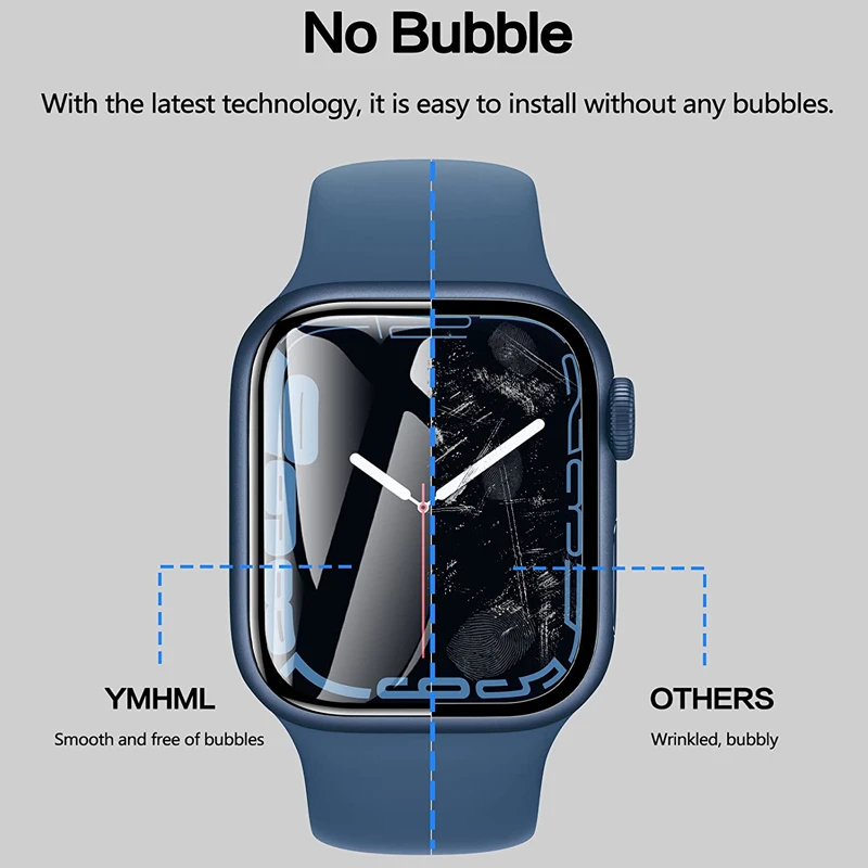 Protector Film For Apple Watch 44mm 45mm 40mm 41mm 49mm 42 38mm Curved Screen Protectors iwatch series 8 7 SE 9 Ultra 10 42/46MM - Image 4