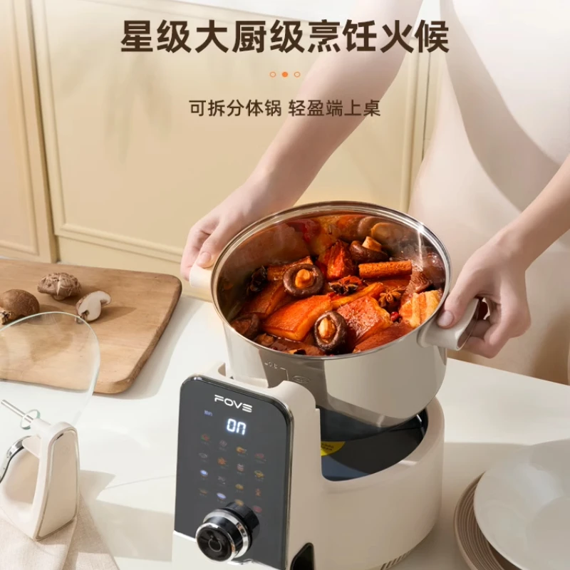 Fully automatic intelligent cooking robot cooking handicrafts household new multi-functional integrated automatic cooking pot - Image 5