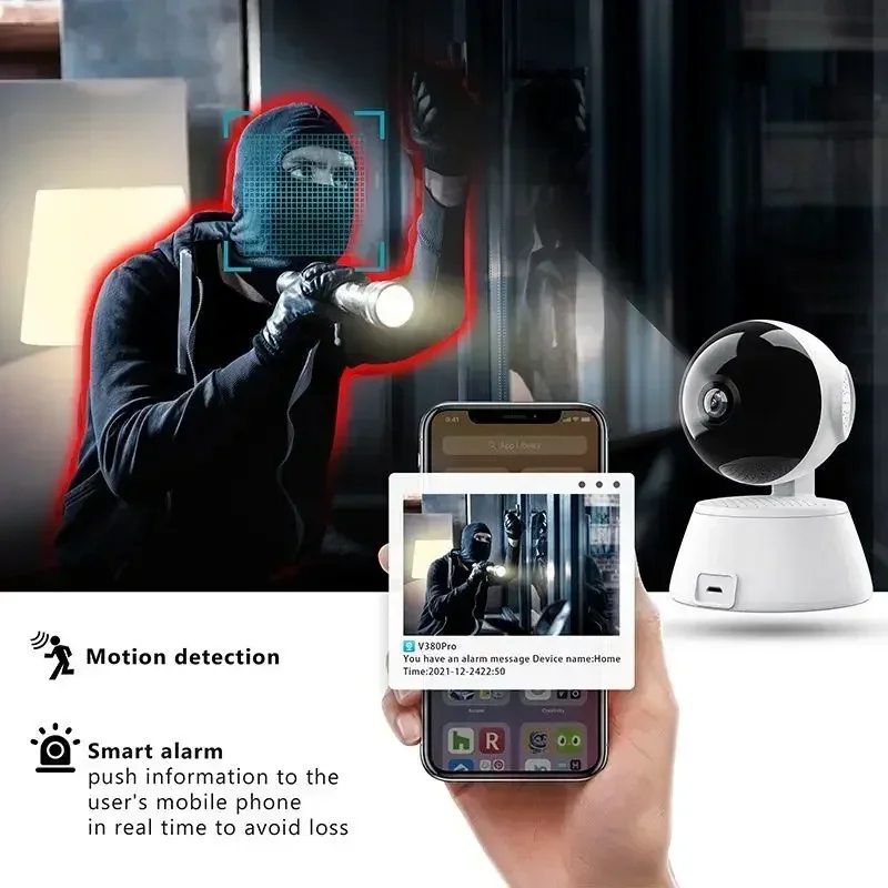 8MP 4K Smart Mini WiFi IP Camera Wireless Intelligent Auto Tracking Two-Way Audio Baby Pet Monitor Surveillance Camera For Home - Image 2