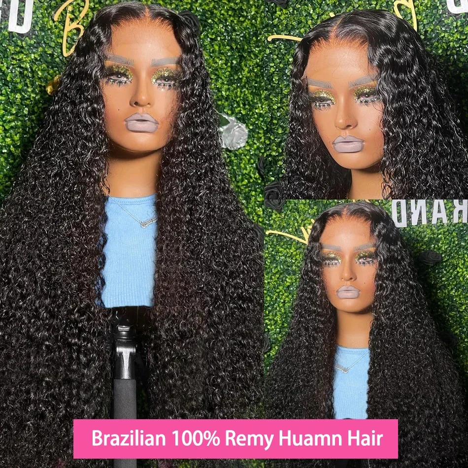 13x6 Hd Lace Frontal Wig Deep Wave 250 Density Curly Human Hair 100% Preplucked Water Wave Front Wigs For Black Women Brazilian - Image 3