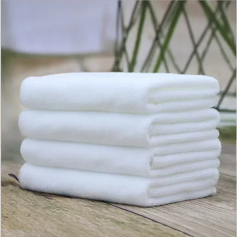 5-10pc White Soft Microfiber Fabric Face Towel Hotel Bath Towel Wash Cloths Hand Towels Portable Multifunctional Cleaning Towel - Image 6